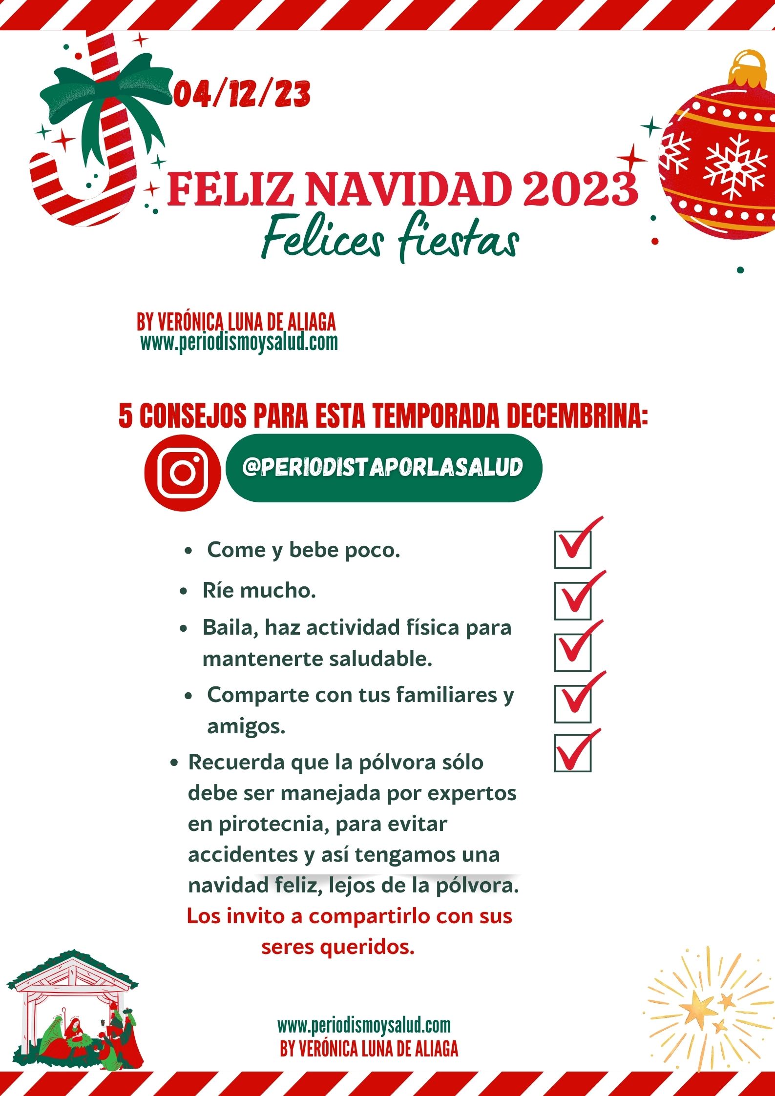 Cinco consejos para una navidad feliz | Periodismo y Salud